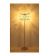 Queena Glass Floor Lamp Matt Silver Colour  5x E14-6