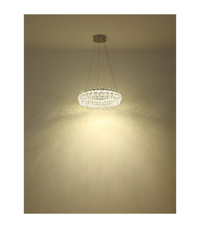 Diann Integrated LED Pendant Ceiling Light Chrome 4000K-5