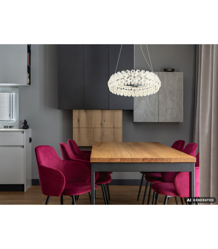 Diann Integrated LED Pendant Ceiling Light Chrome 4000K-7