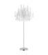 Kinga Glass Floor Lamp Matt Silver Colour  5x E14-2