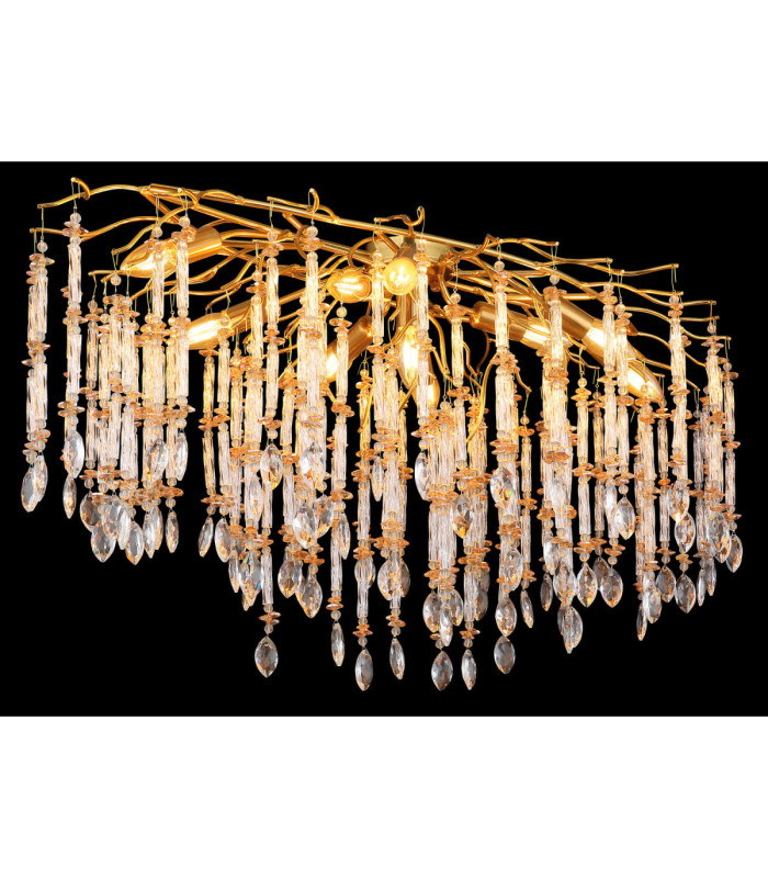 Gloria Ceiling Light Matt Gold Colours 10x E14-4