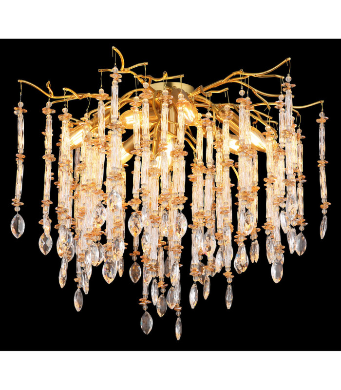 Gloria Ceiling Light Matt Gold Colours 8x E14-3