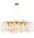 Gloria Pendant Ceiling Light Matt Gold Colours 10x E14-3