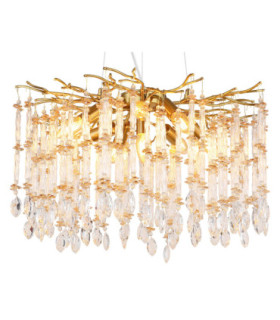 Gloria Pendant Ceiling Light Matt Gold Colours 8x E14-3