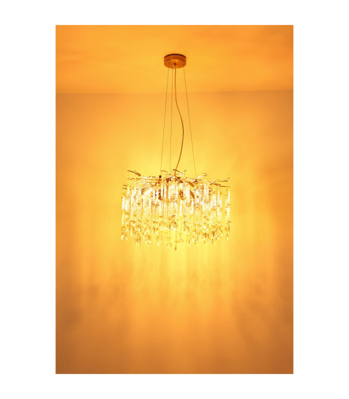 Gloria Pendant Ceiling Light Matt Gold Colours 8x E14-5