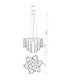 Gloria Pendant Ceiling Light Matt Gold Colours 8x E14-7