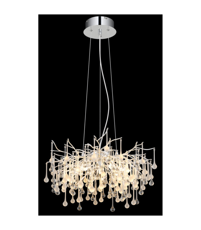 Maxine Pendant Ceiling Light Chrome 10x G9 3000K-4
