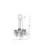 Maxine Pendant Ceiling Light Chrome 10x G9 3000K-6