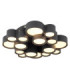 Darla Integrated Led Semi Flush Ceiling Light Matt Anthracite 3000K-1