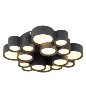 Darla Integrated Led Semi Flush Ceiling Light Matt Anthracite 3000K-1