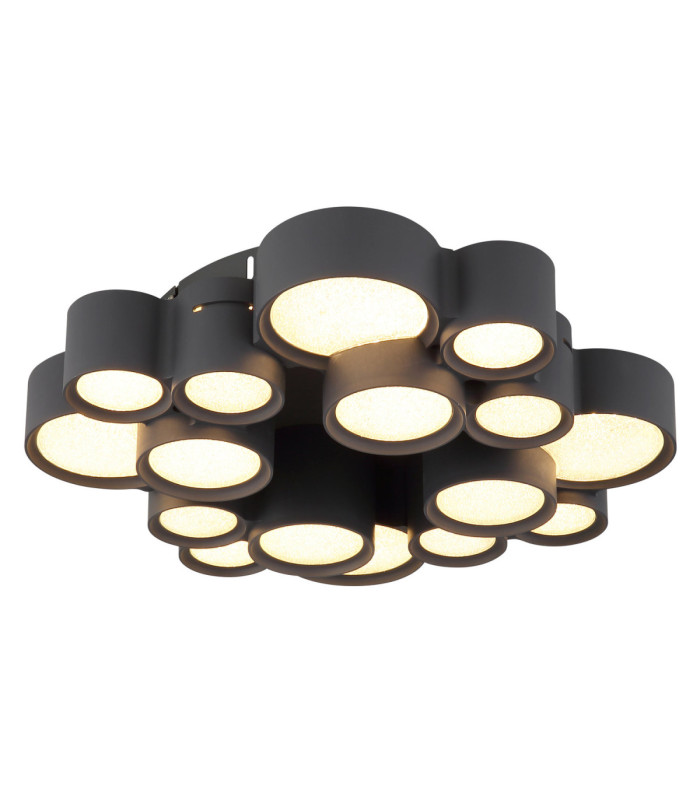 Darla Integrated Led Semi Flush Ceiling Light Matt Anthracite 3000K-1