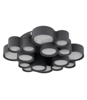 Darla Integrated Led Semi Flush Ceiling Light Matt Anthracite 3000K-2