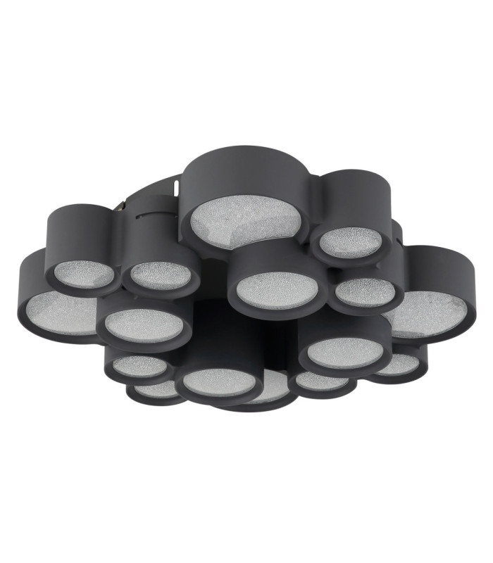 Darla Integrated Led Semi Flush Ceiling Light Matt Anthracite 3000K-2