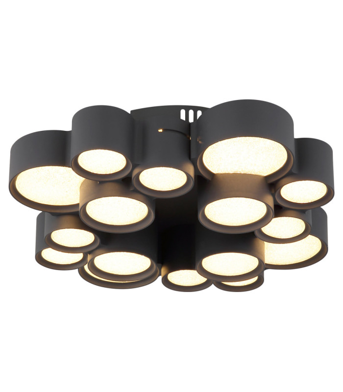 Darla Integrated Led Semi Flush Ceiling Light Matt Anthracite 3000K-3