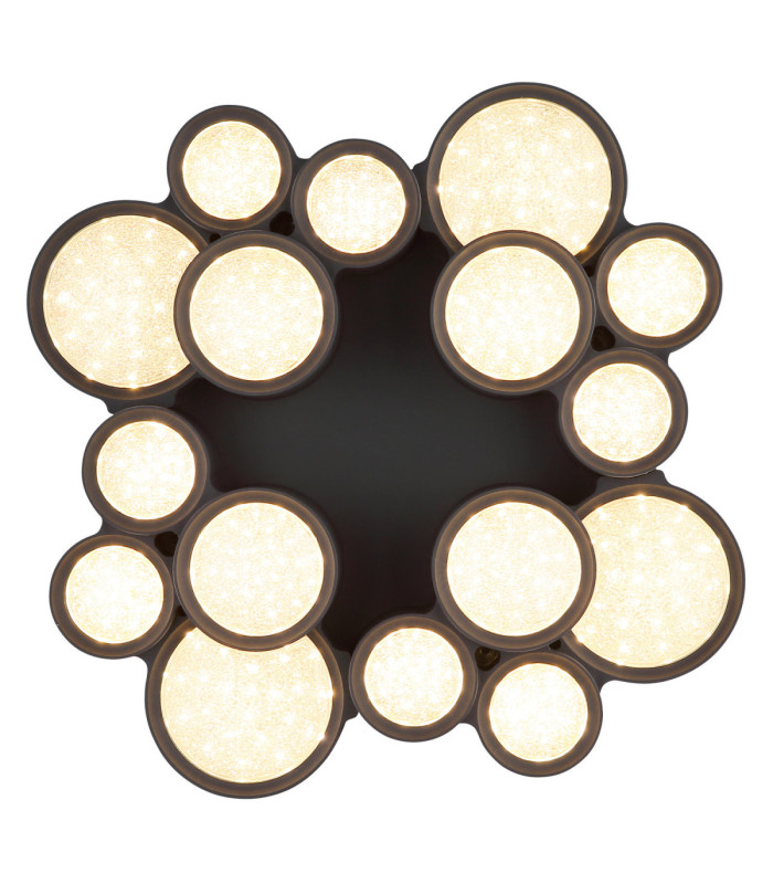 Darla Integrated Led Semi Flush Ceiling Light Matt Anthracite 3000K-4