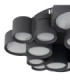 Darla Integrated Led Semi Flush Ceiling Light Matt Anthracite 3000K-5