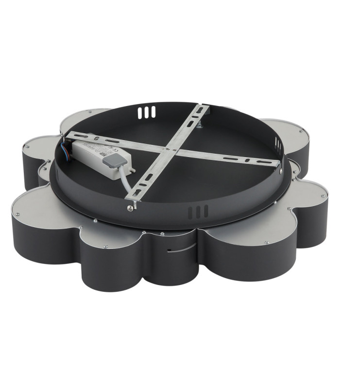 Darla Integrated Led Semi Flush Ceiling Light Matt Anthracite 3000K-6