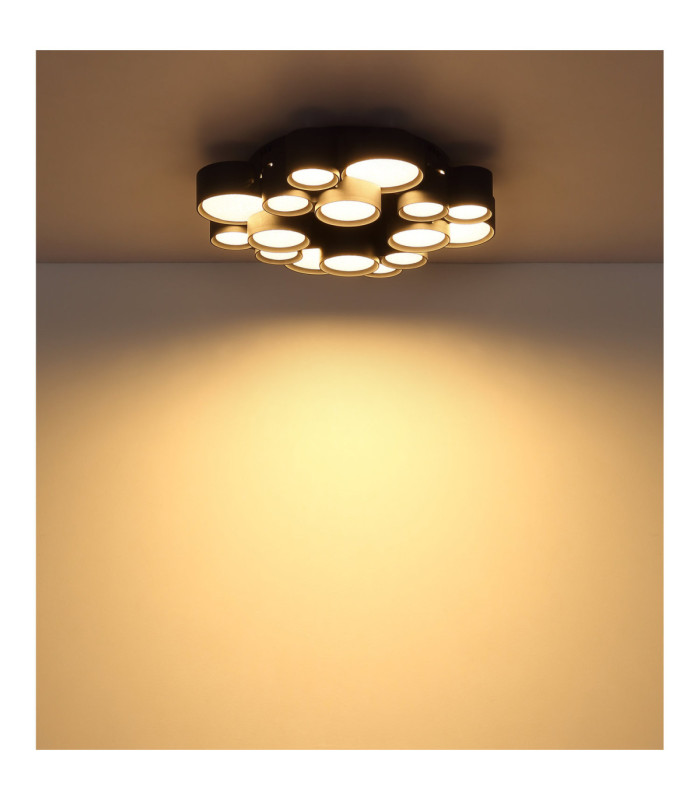 Darla Integrated Led Semi Flush Ceiling Light Matt Anthracite 3000K-7