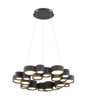 Darla Integrated Led Pendant Ceiling Light Matt Anthracite 3000K-1
