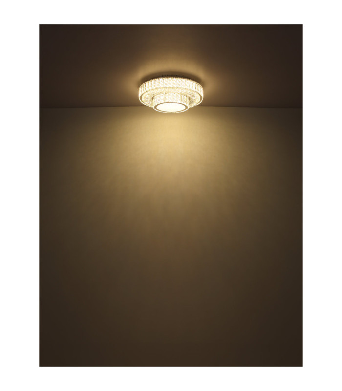 Mucky Ring Integrated LED Ceiling Light Chrome 2700-6000K-7