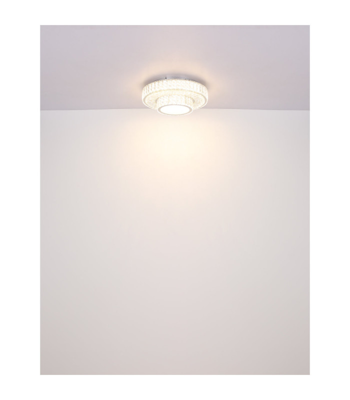 Mucky Ring Integrated LED Ceiling Light Chrome 2700-6000K-8