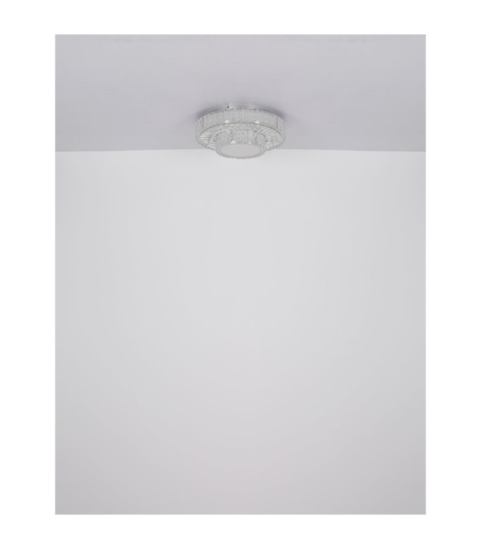 Mucky Ring Integrated LED Ceiling Light Chrome 2700-6000K-9