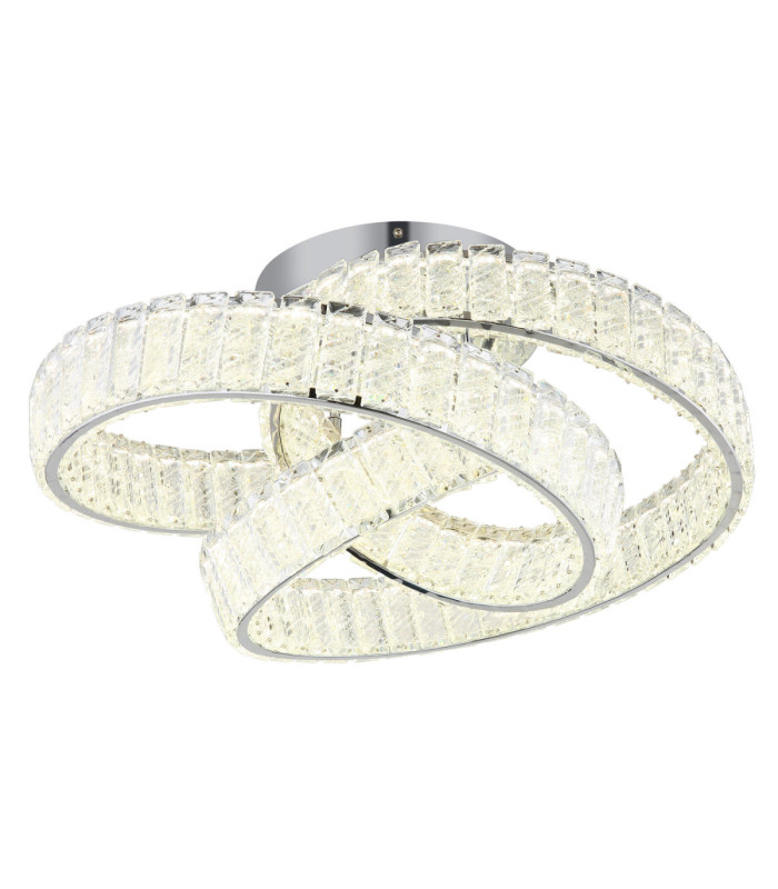 Mucky Swirl Integrated LED Ceiling Light Chrome 2700-6000K-1
