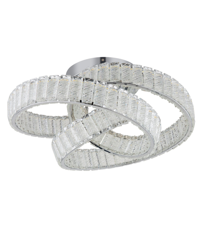 Mucky Swirl Integrated LED Ceiling Light Chrome 2700-6000K-2