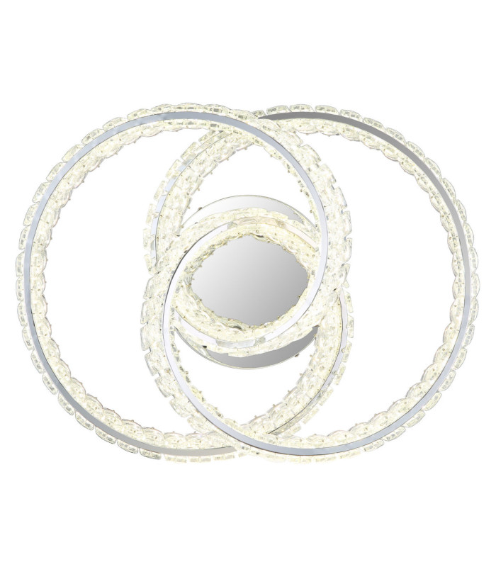 Mucky Swirl Integrated LED Ceiling Light Chrome 2700-6000K-3