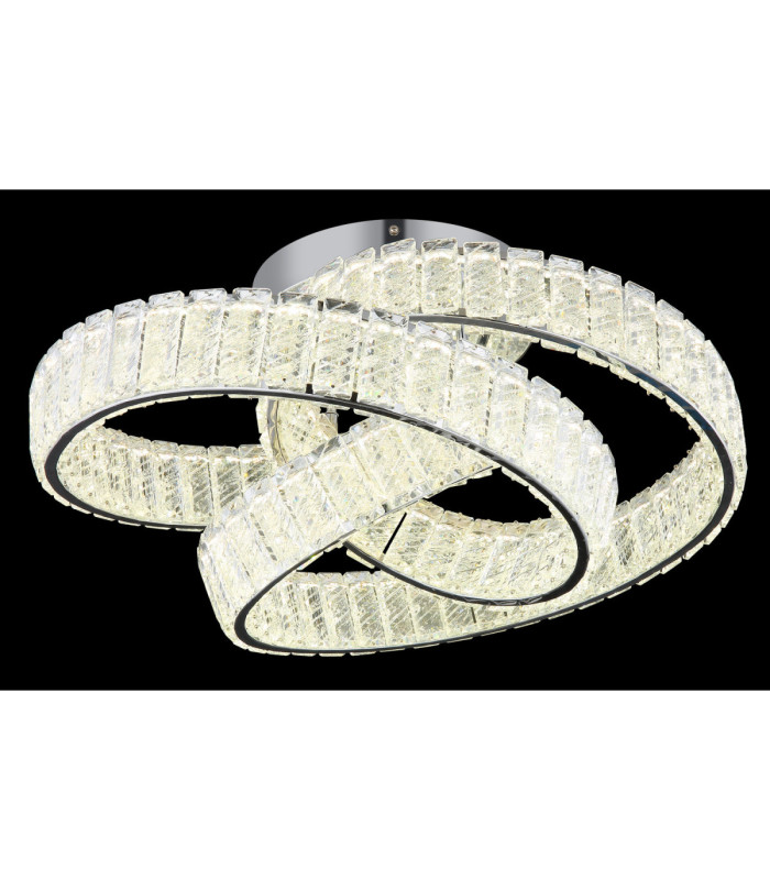 Mucky Swirl Integrated LED Ceiling Light Chrome 2700-6000K-4