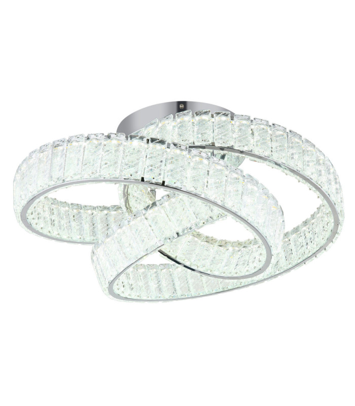 Mucky Swirl Integrated LED Ceiling Light Chrome 2700-6000K-6