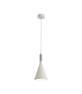 Ceiling Pendant, 1 x E27, White Paintable Gypsum - 1