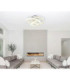 Mucky Swirl Integrated LED Ceiling Light Chrome 2700-6000K-9