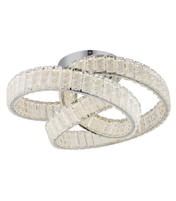 Mucky Swirl Integrated LED Ceiling Light Chrome 2700-6000K-10