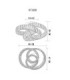 Mucky Swirl Integrated LED Ceiling Light Chrome 2700-6000K-11