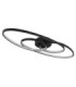 Spira Integrated Led Semi Flush Ceiling Light Matt Black 3000K-2