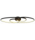 Spira Integrated Led Semi Flush Ceiling Light Matt Black 3000K-3