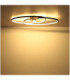 Spira Integrated Led Semi Flush Ceiling Light Matt Black 3000K-5