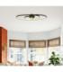 Spira Integrated Led Semi Flush Ceiling Light Matt Black 3000K-6