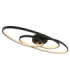 Spira Integrated Led Semi Flush Ceiling Light Matt Black 3000K-7