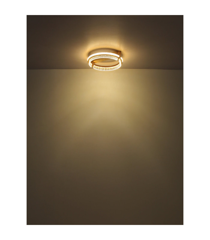 Blondie Integrated Led Semi Flush Ceiling Light Gold Colours 2700-6000K-8