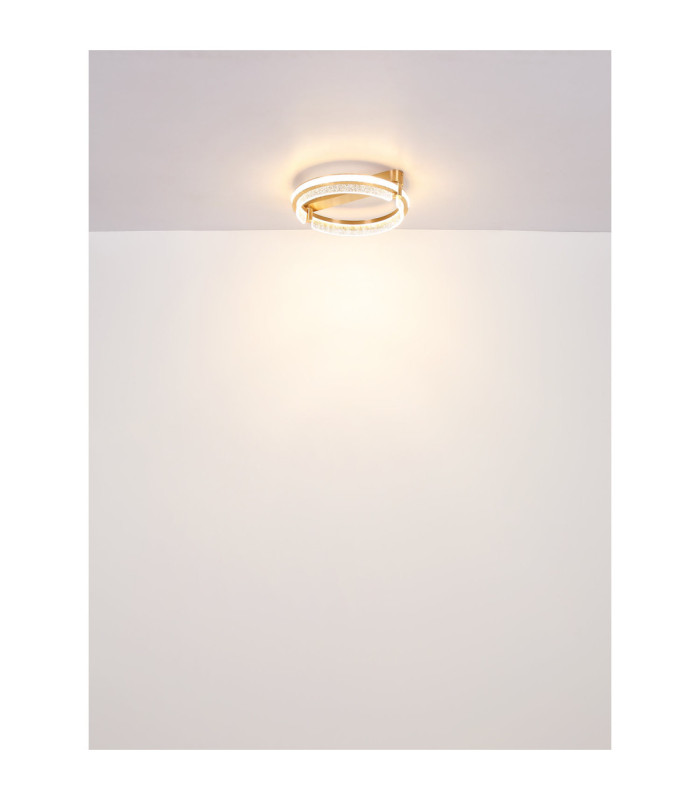 Blondie Integrated Led Semi Flush Ceiling Light Gold Colours 2700-6000K-9