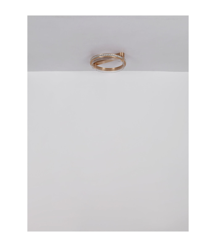 Blondie Integrated Led Semi Flush Ceiling Light Gold Colours 2700-6000K-10