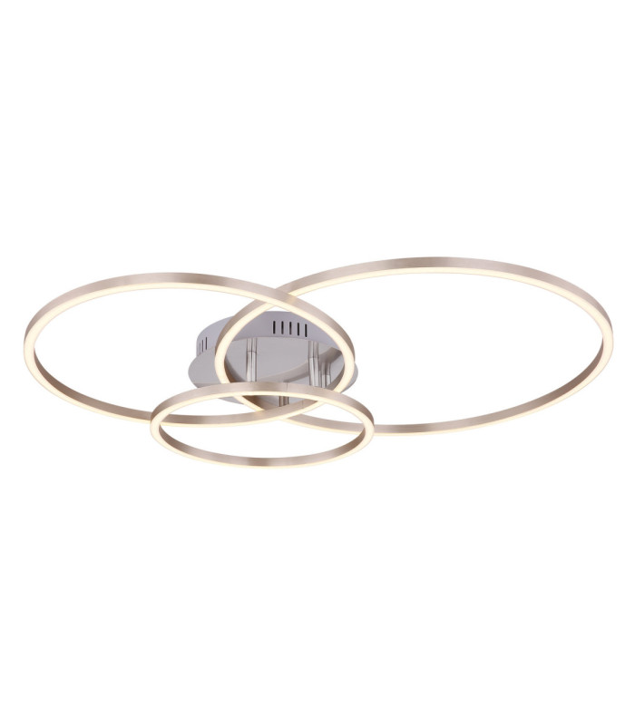 Munni Integrated Led Semi Flush Ceiling Light Matt Nickel 3000K-1