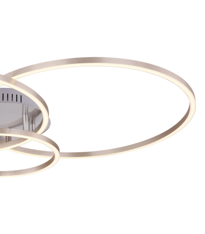 Munni Integrated Led Semi Flush Ceiling Light Matt Nickel 3000K-4