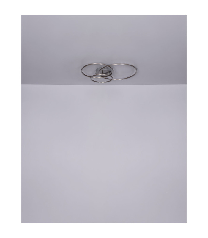 Munni Integrated Led Semi Flush Ceiling Light Matt Nickel 3000K-7