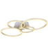 Kendy Integrated Led Semi Flush Ceiling Light Matt Nickel 3000K-1