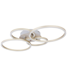 Kendy Integrated Led Semi Flush Ceiling Light Matt Nickel 3000K-2