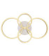 Kendy Integrated Led Semi Flush Ceiling Light Matt Nickel 3000K-4
