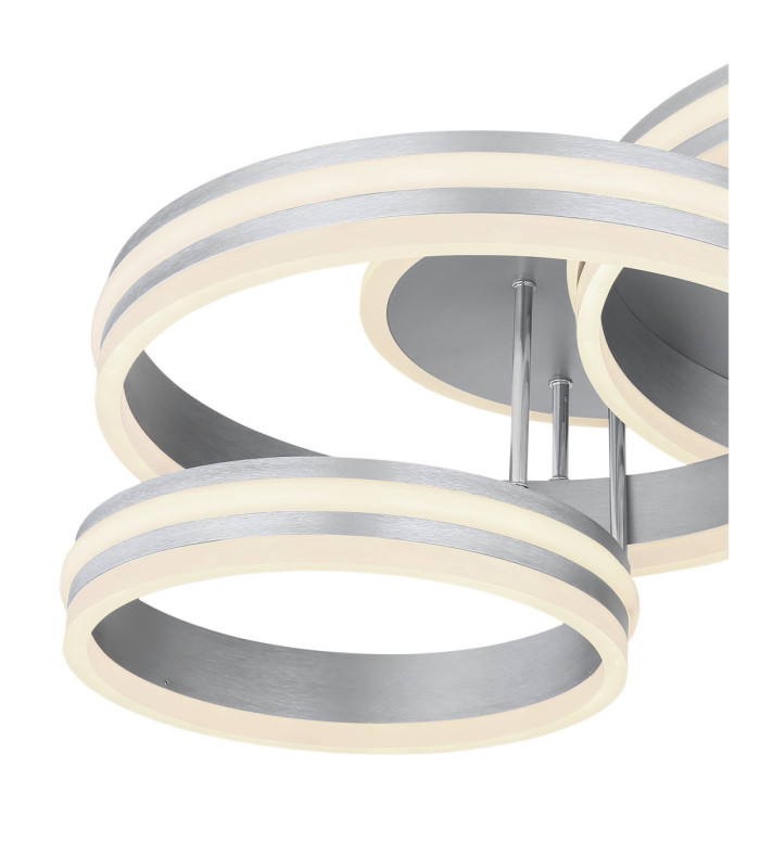 Rubio Integrated Led Semi Flush Ceiling Light Grey 2700-6000K-4